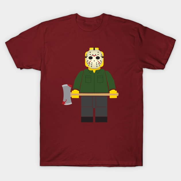 Jason Voorhees Brick Guy T-Shirt by RyanBlackDesigns